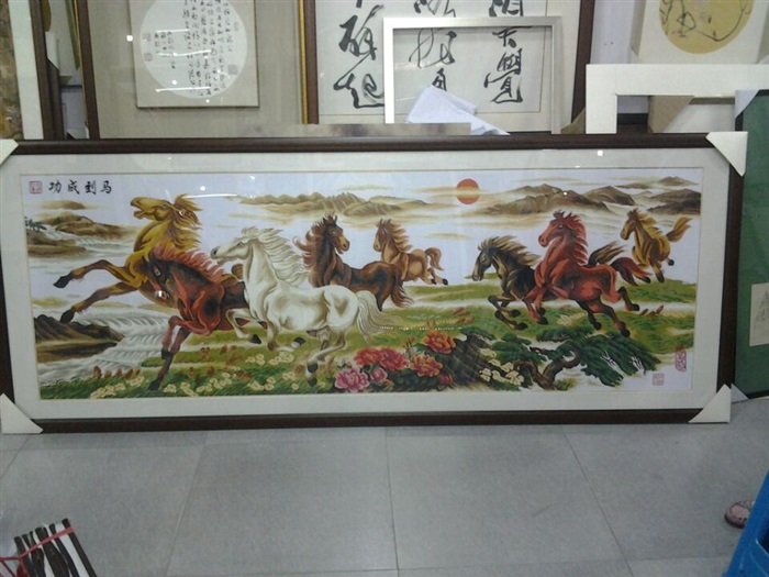 苏州乐桥画框店制作的十字绣镜框